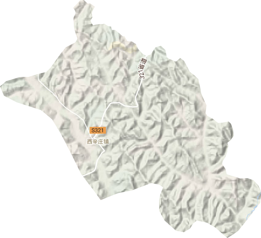 西辛庄镇地形图