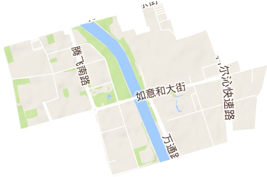 呼和浩特市如意开发区地形图