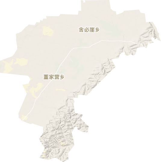 舍必崖乡地形图