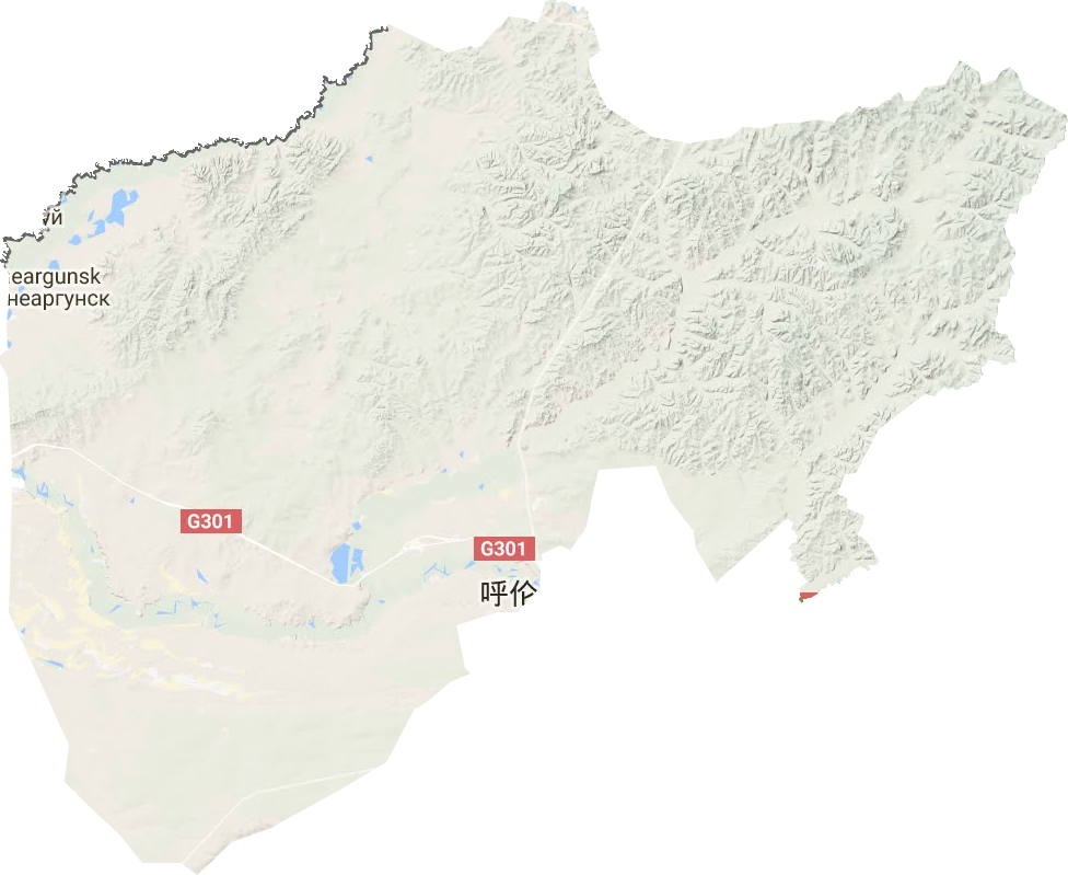 陈巴尔虎旗地形图