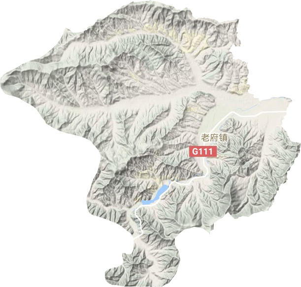 老府镇地形图