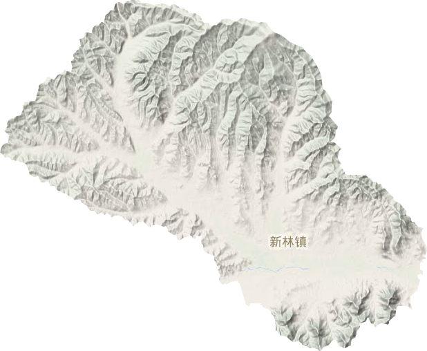 新林镇地形图