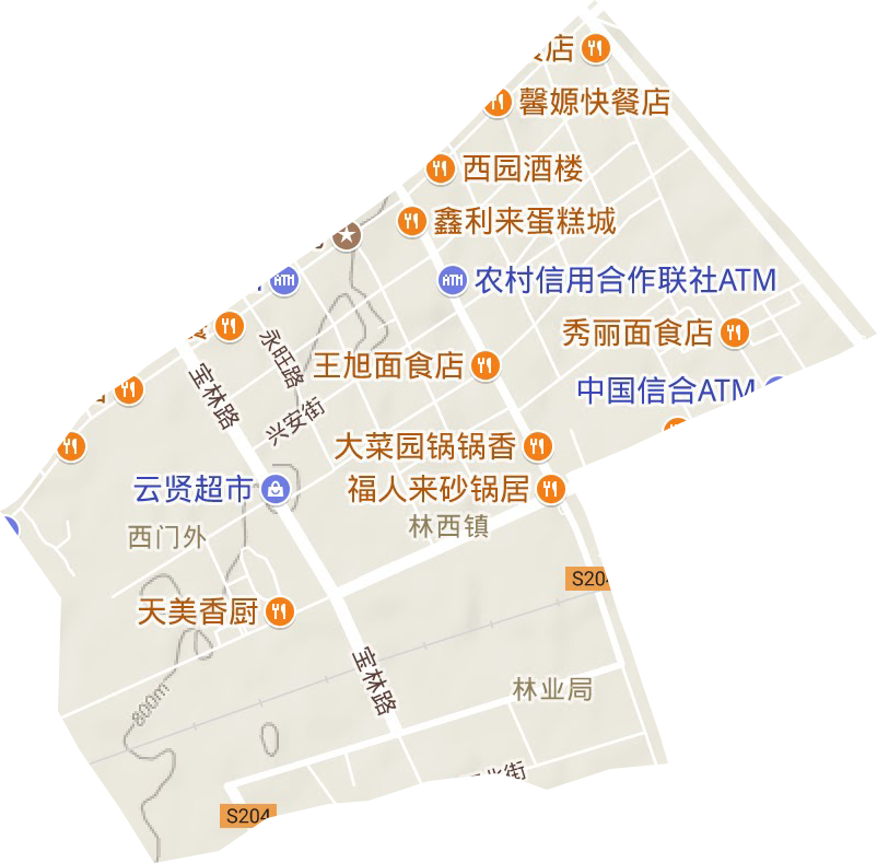 城南街道办事处筹备处地形图