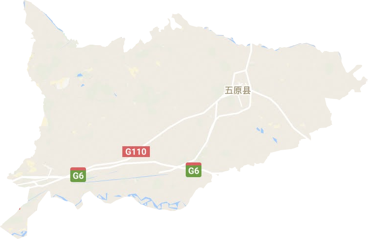 五原县地形图