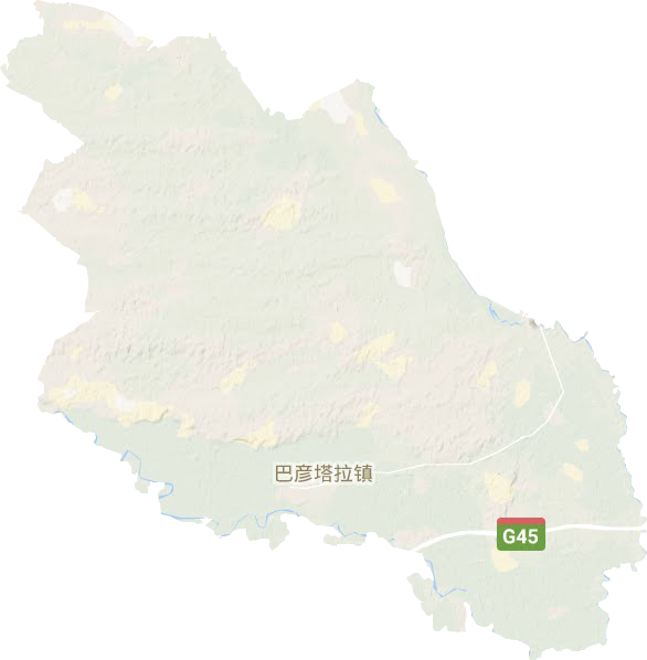 巴彦塔拉镇地形图