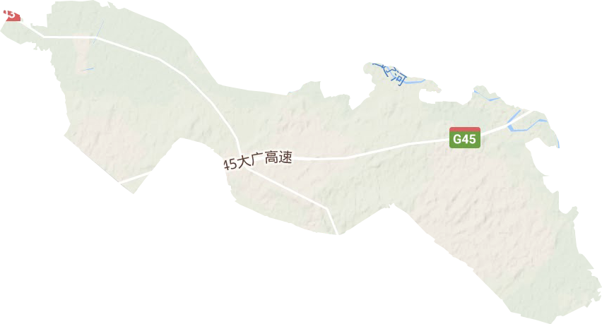 白音塔拉农场地形图