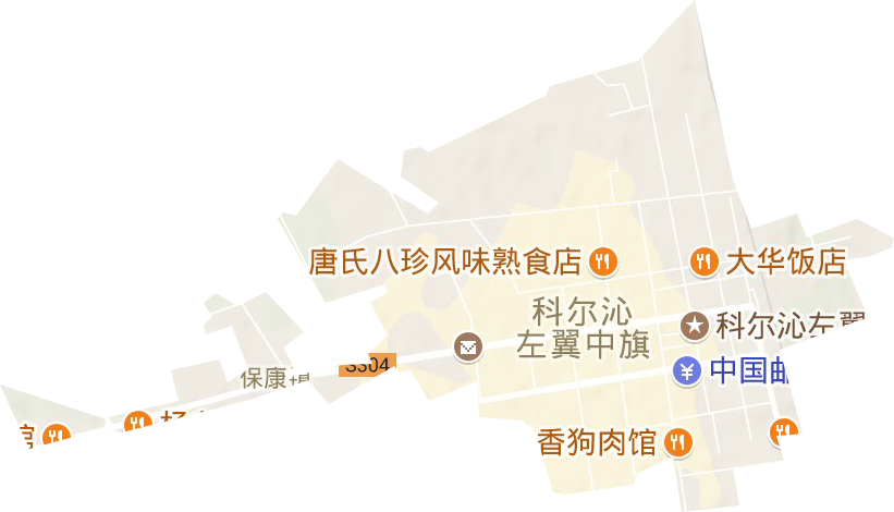 保康街道地形图
