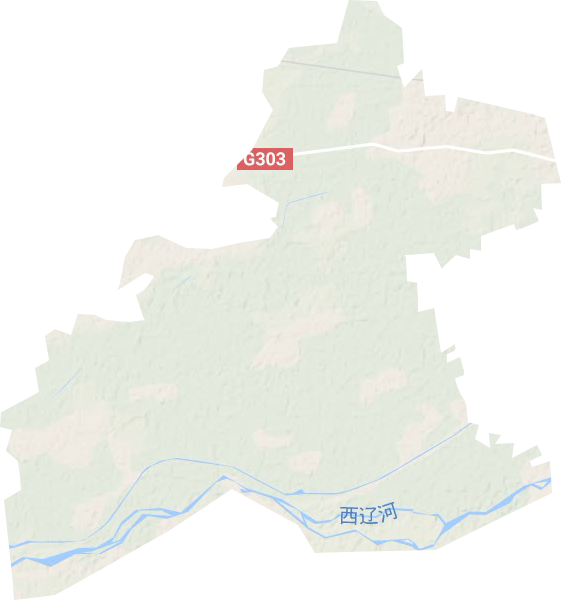 大榆树镇地形图
