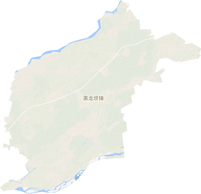 黑龙坝镇地形图
