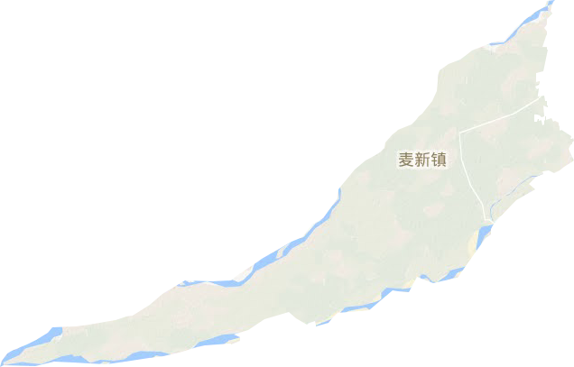 麦新镇地形图
