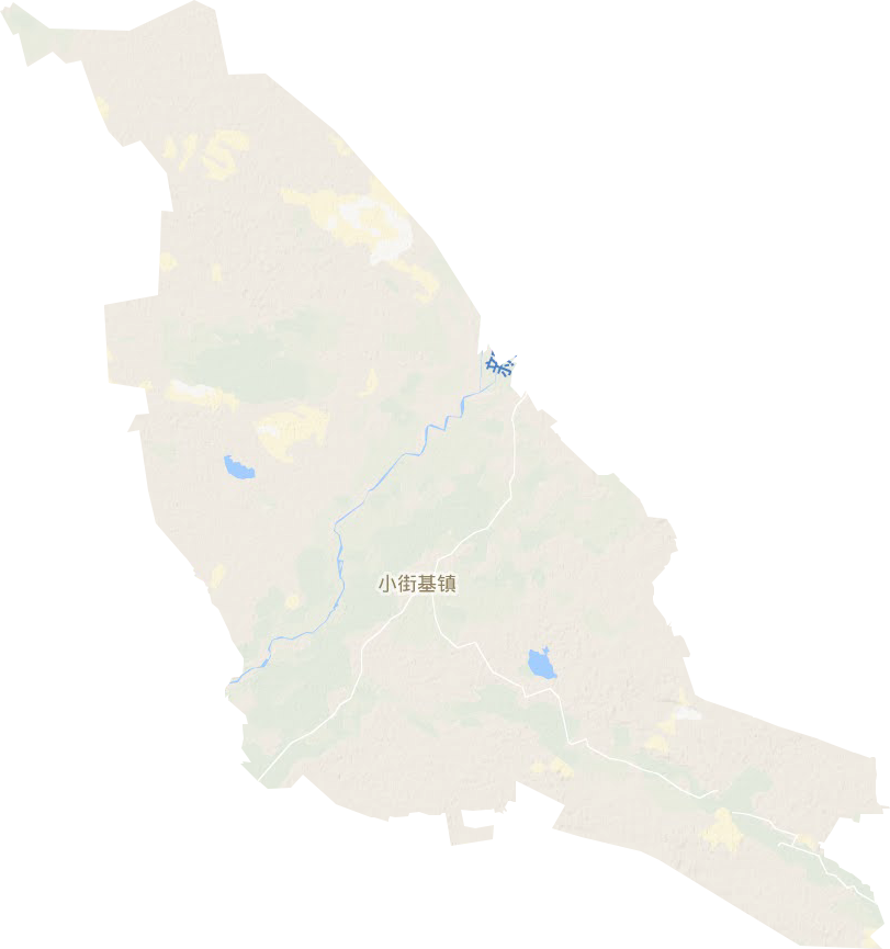 小街基镇地形图