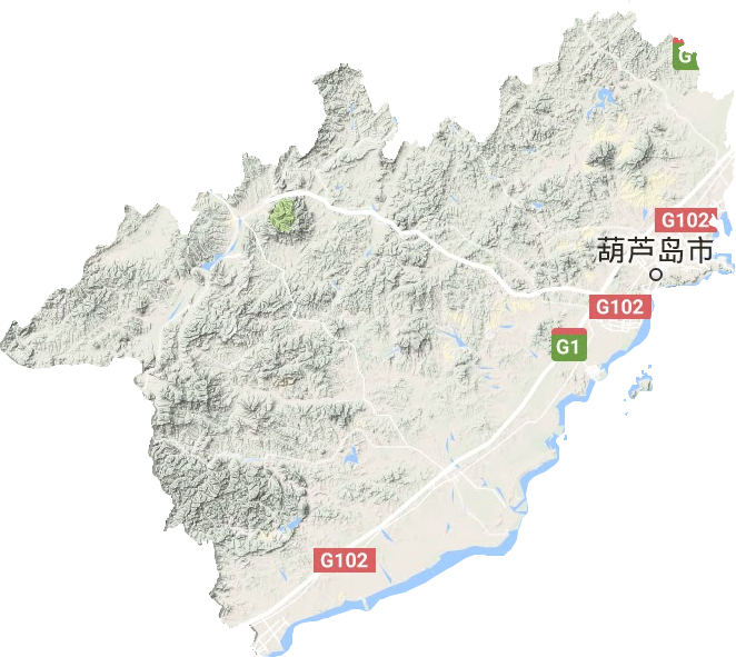 葫芦岛市地形图