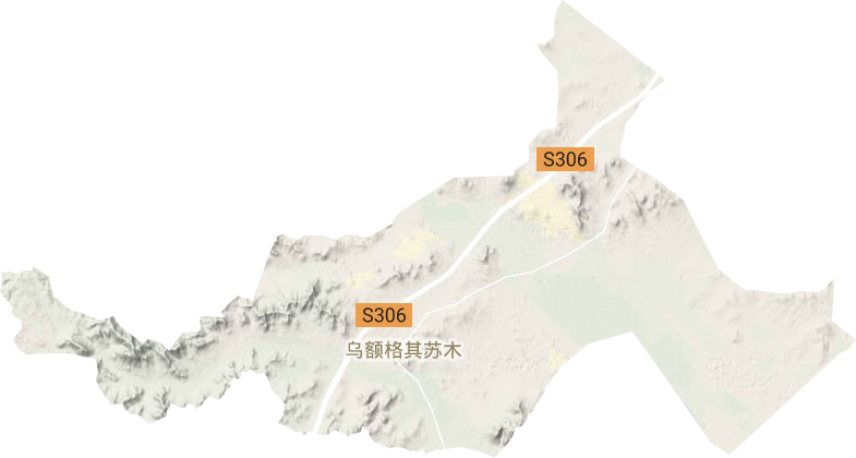 乌额格其苏木地形图