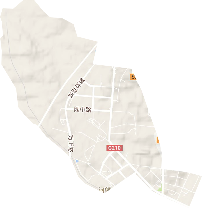 诃额伦街道地形图