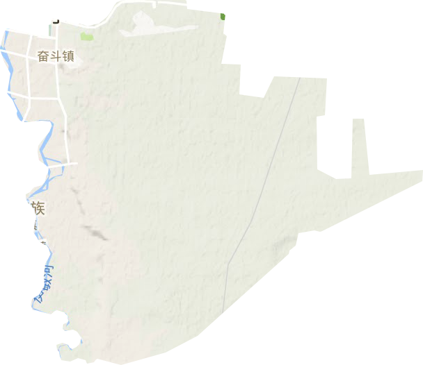 奋斗镇地形图