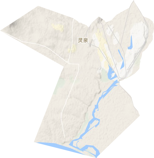 灵泉街道地形图