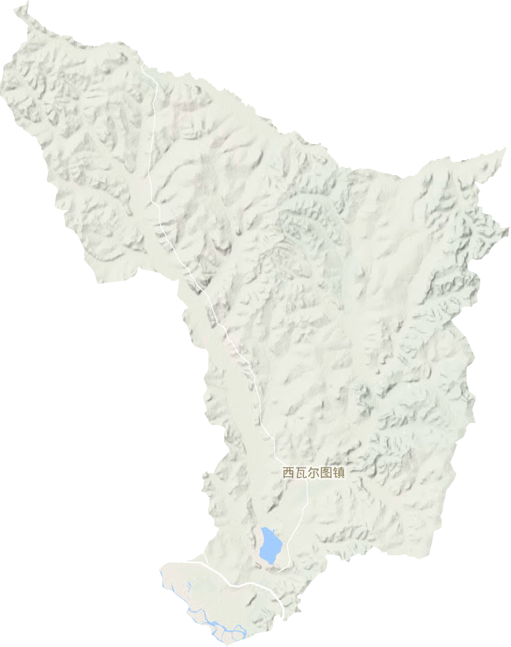 西瓦尔图镇地形图