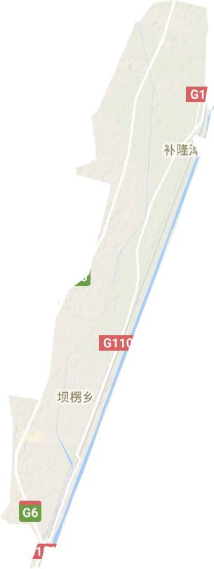 补隆淖镇地形图