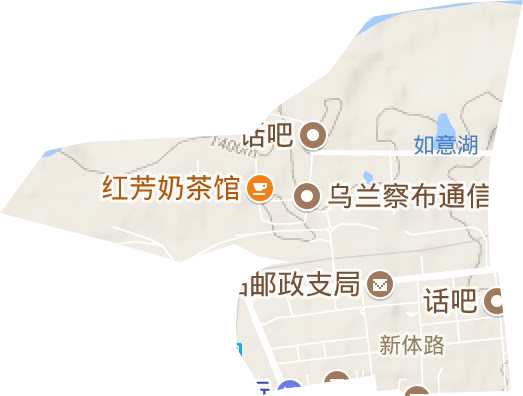 新体路街道地形图