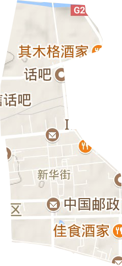 前进路街道地形图