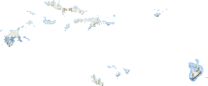 长海县地形图