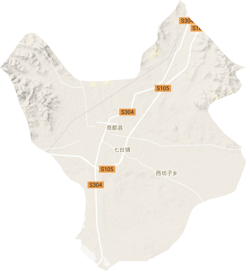七台镇地形图