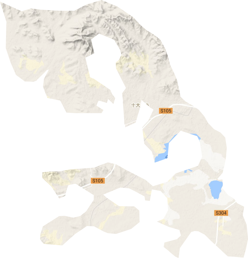 三大顷乡地形图