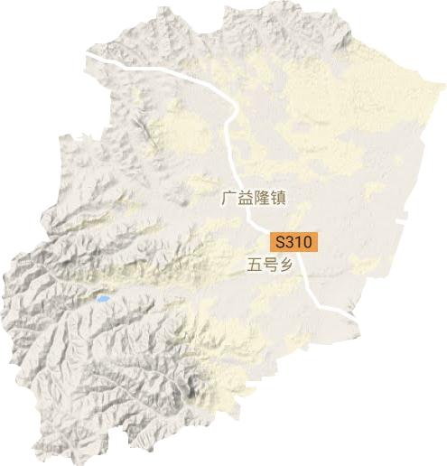 广益隆镇地形图
