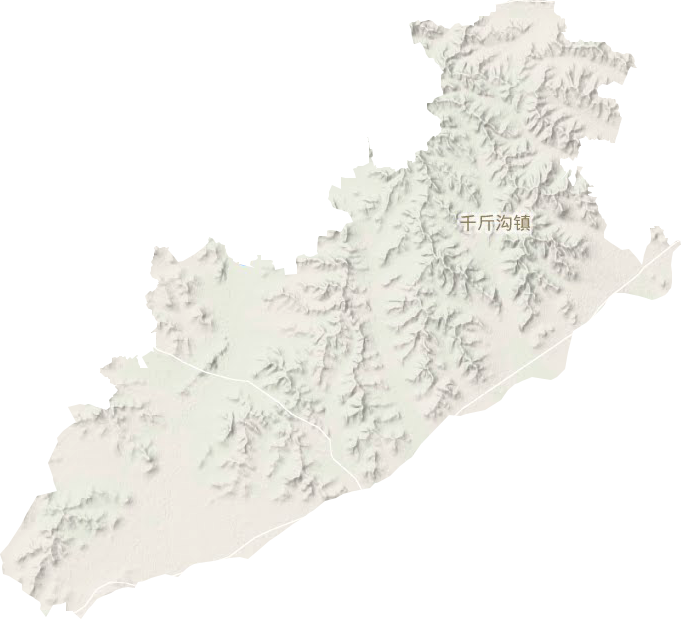 千斤沟镇地形图