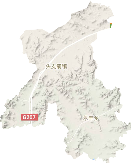 永丰镇地形图