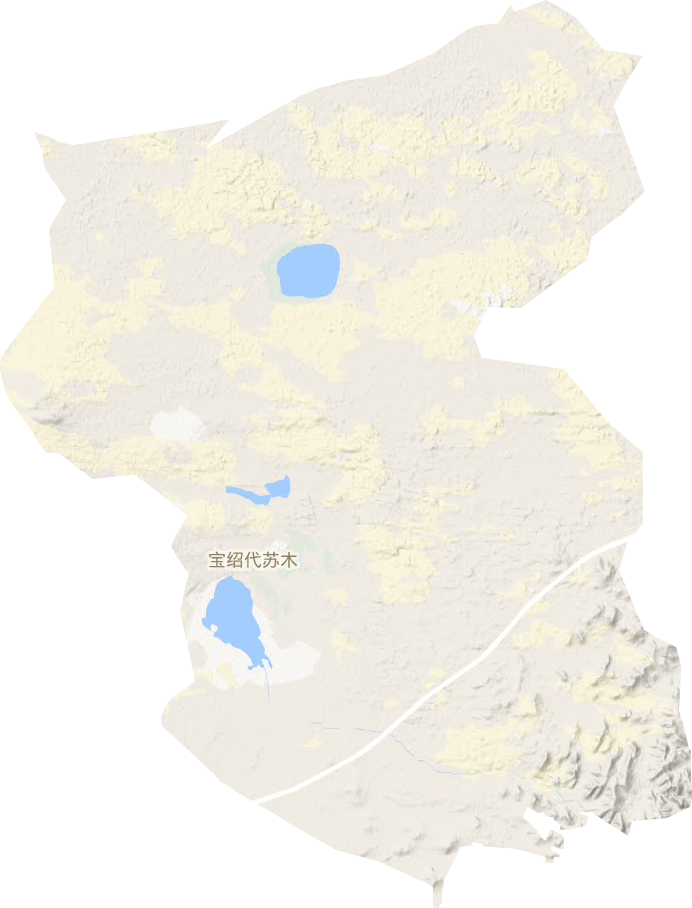 宝绍代苏木乡地形图