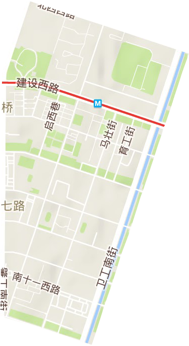 七路街道地形图