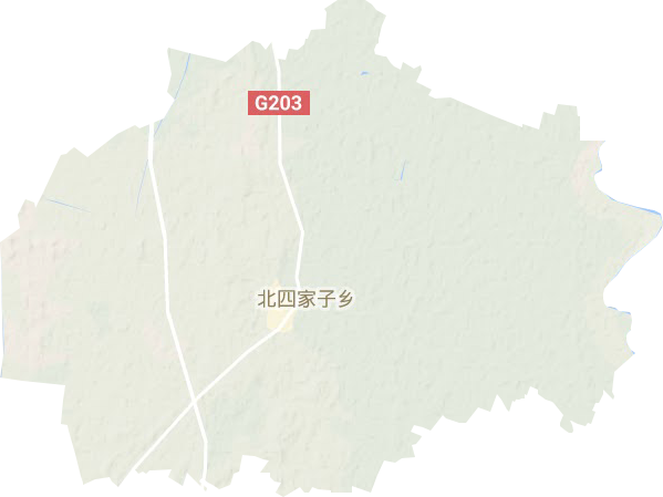 北四家子乡地形图
