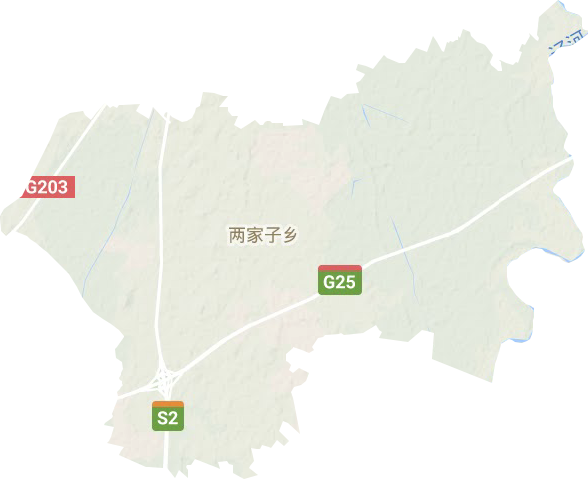 两家子乡地形图