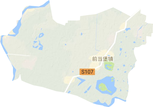 前当堡镇地形图