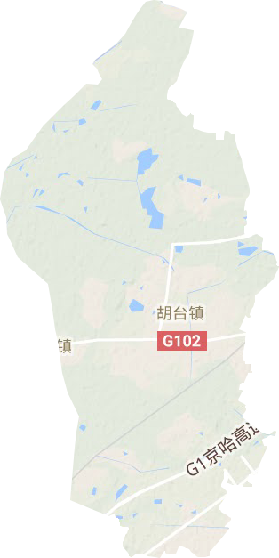 胡台镇地形图