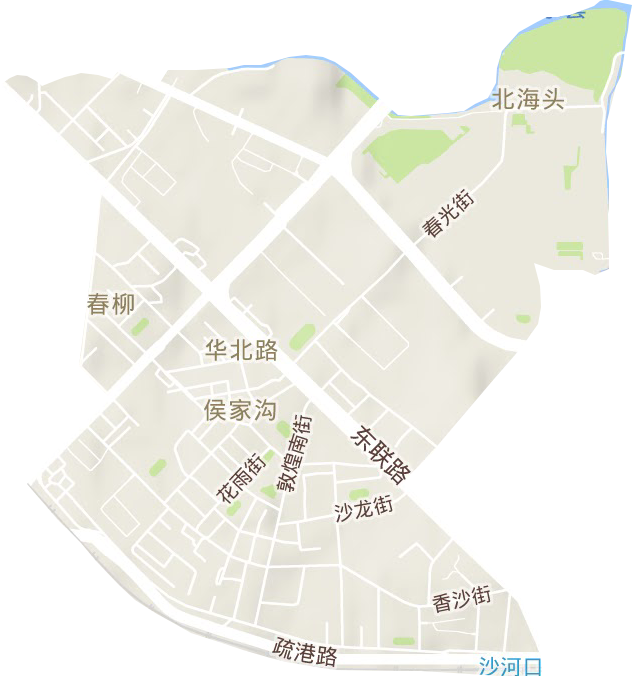 春柳街道地形图