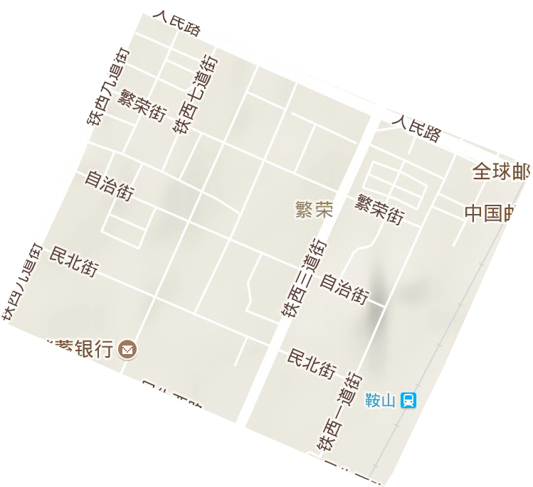繁荣街道地形图