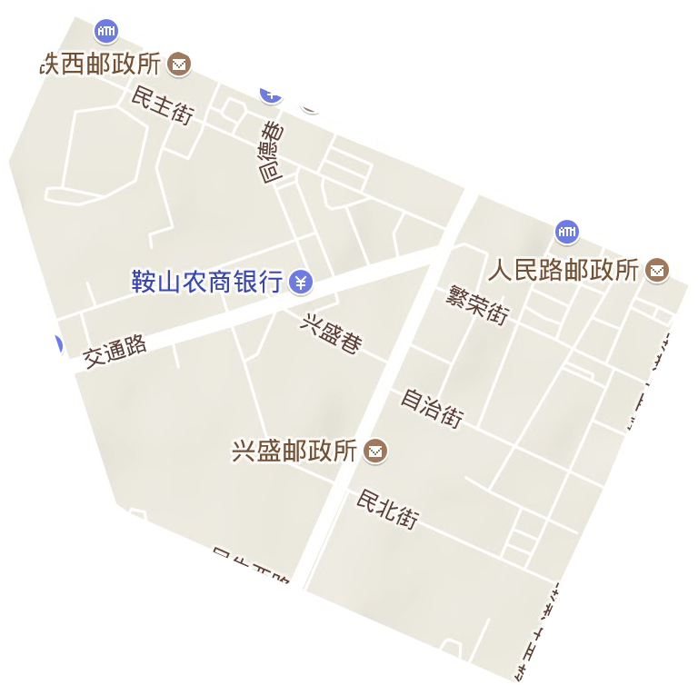 兴盛街道地形图