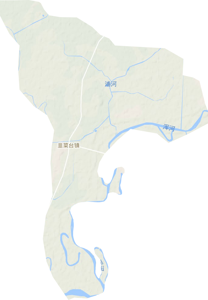 台安县韭菜台镇地形图