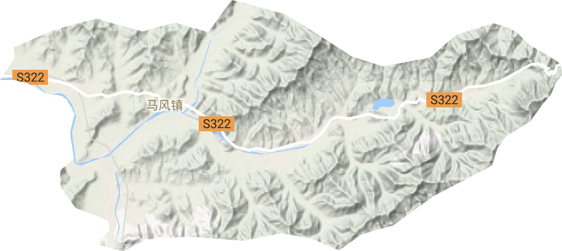 马风镇地形图