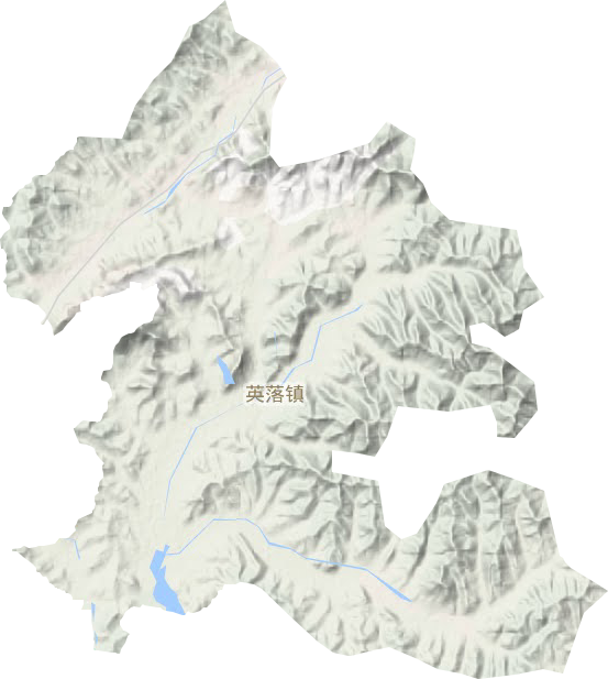 英落镇地形图