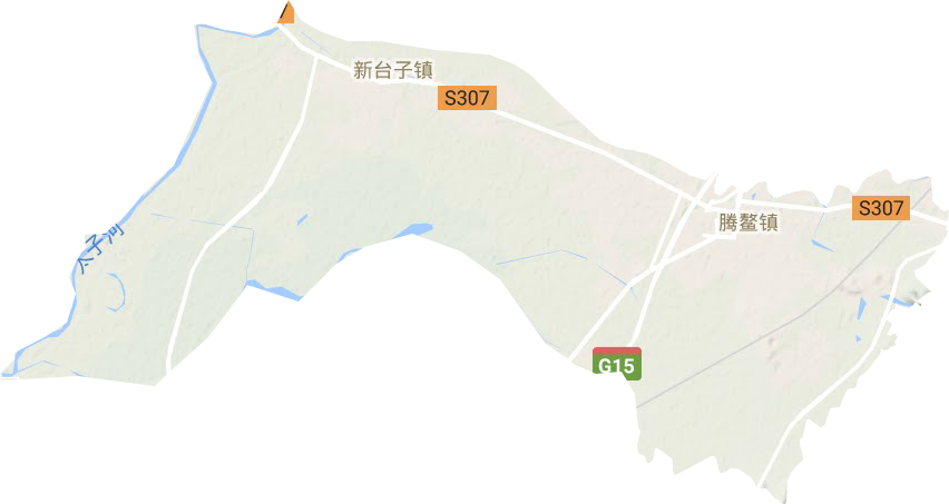 腾鳌镇地形图