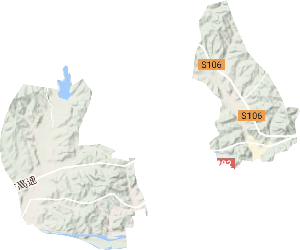 河北乡地形图