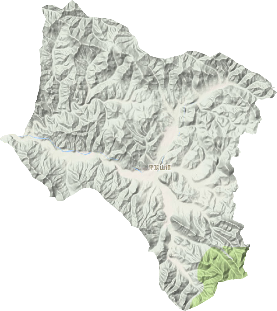 平顶山镇地形图
