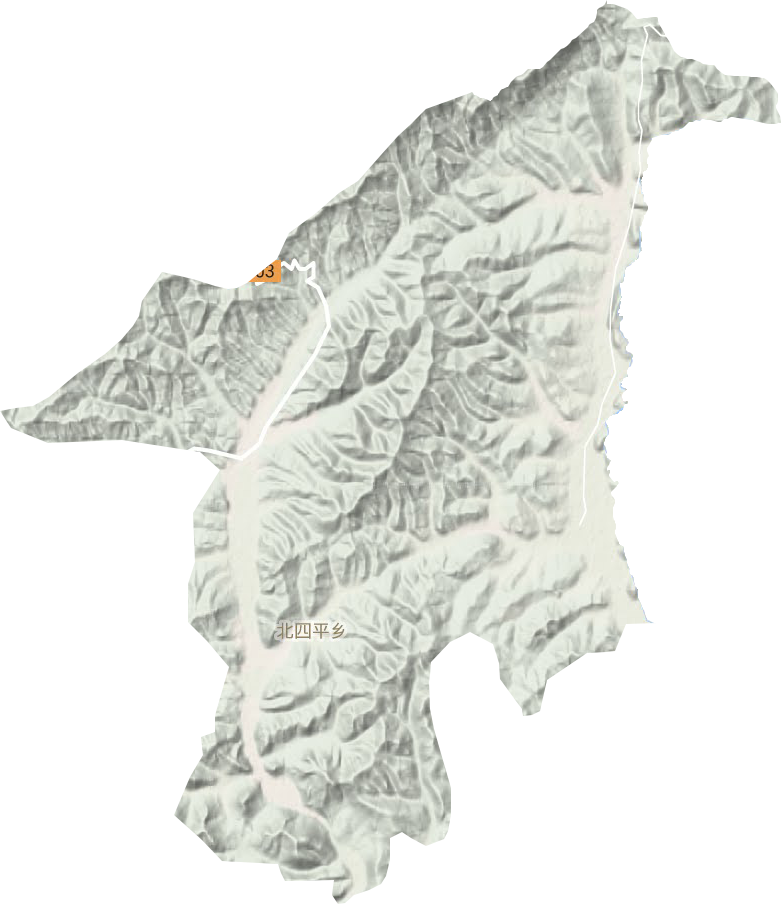 北四平乡地形图