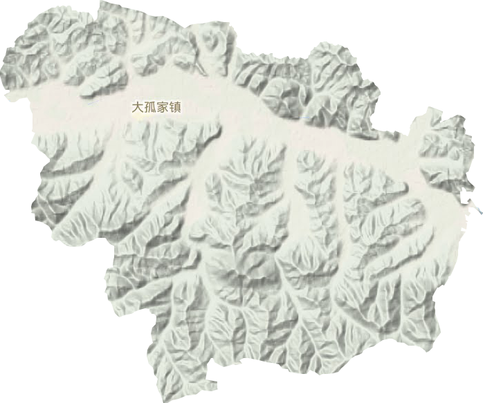 大孤家镇地形图