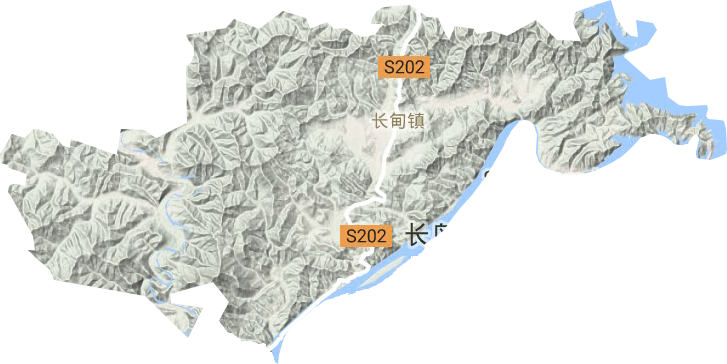 长甸镇地形图