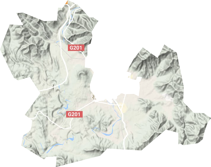 石湖沟乡地形图